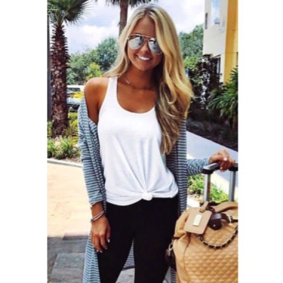 Tops - SADIE✨ white tank top racerback